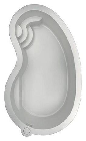 Forma de la piscina Freedom 2000 vista en planta