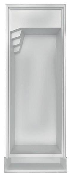 Forma de la piscina Malibu Autocover vista en planta