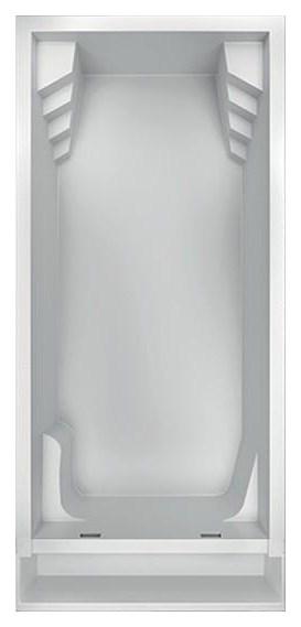 Forma de la piscina Platinium 8 Autocover vista en planta