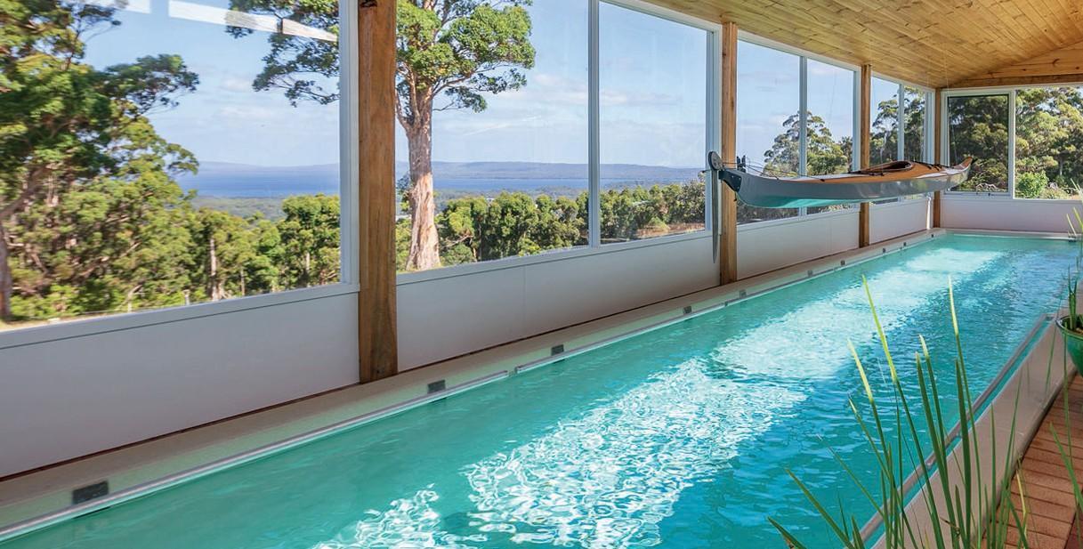 Piscina de fibra de vidrio Lap Pool